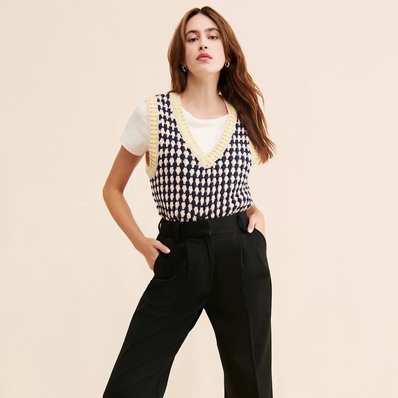 Free People Dr Bloom Chachacha Sweater Vest small - Picture 3 of 6